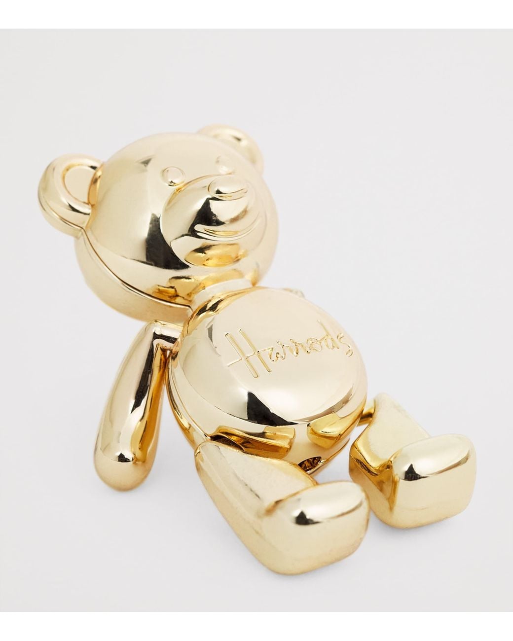 Harrods Metallic Jointed Bear Pin Badge
