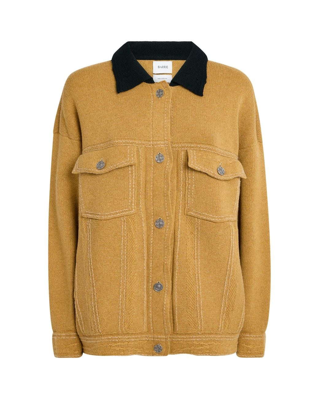 Barrie Metallic Cashmere-Cotton Oversized Jacket