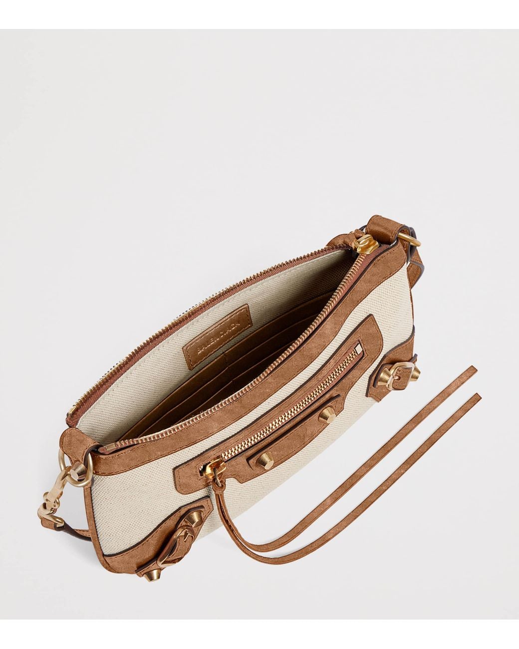 Balenciaga Metallic Canvas Le City Pouch