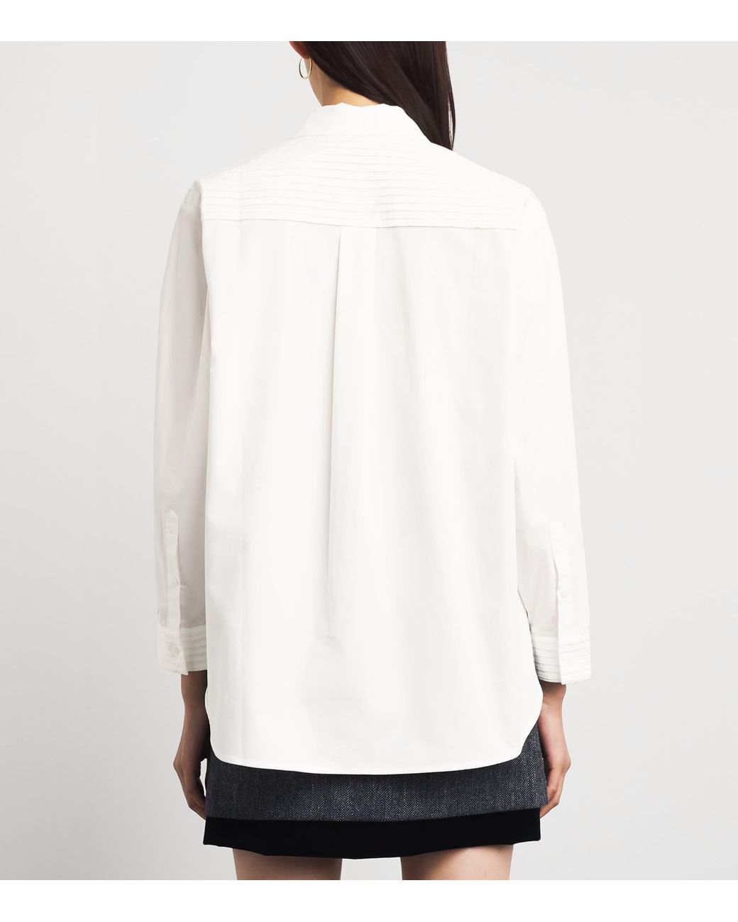 Claudie Pierlot White Cotton Tuxedo Shirt