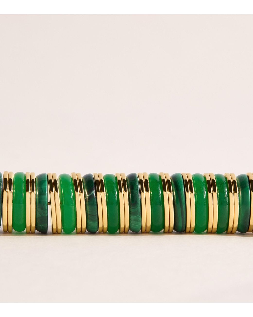Eddie Borgo Green Plated Jade And Malachite Lenox Necklace