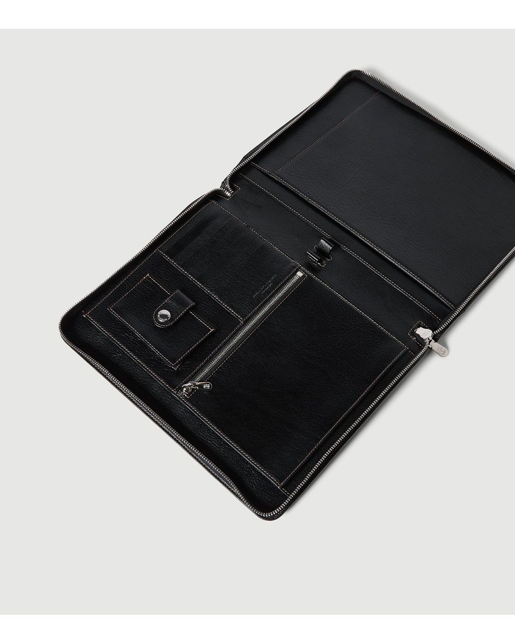 Brunello Cucinelli Black Calfskin Document Holder for men