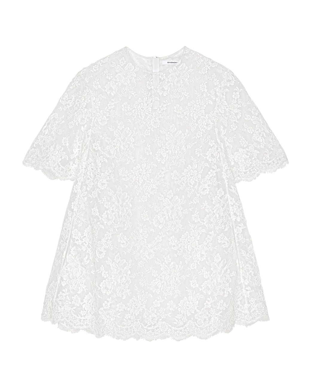 Givenchy White Lace Floral Mini Dress