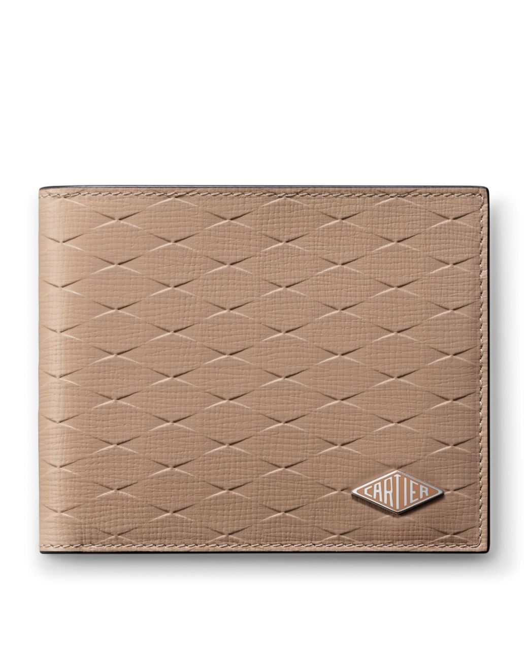 Cartier Natural Leather Losange Wallet for men