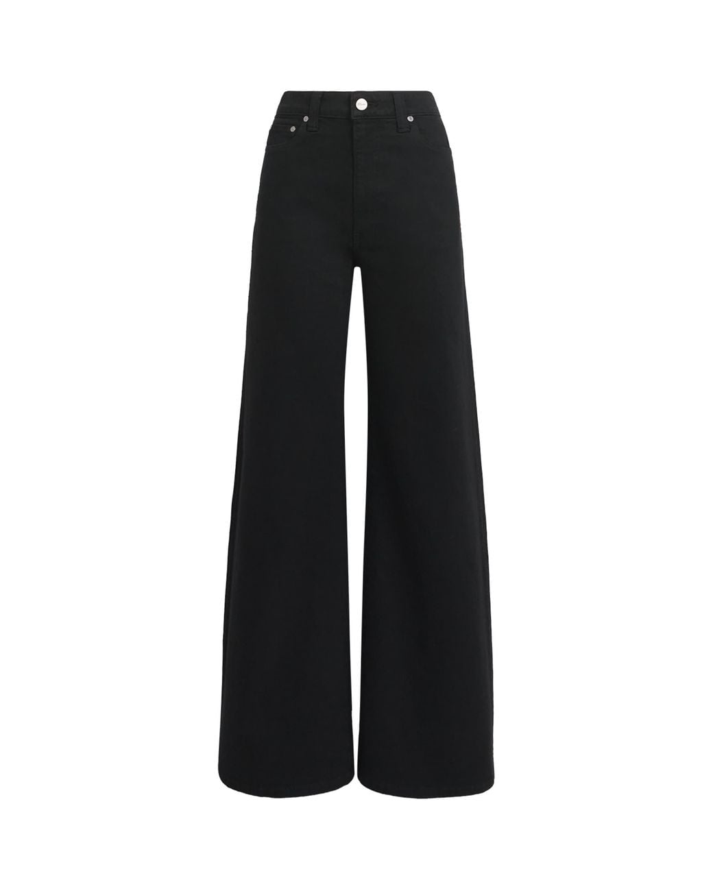 Khaite Black Dane Wide-Leg Jeans