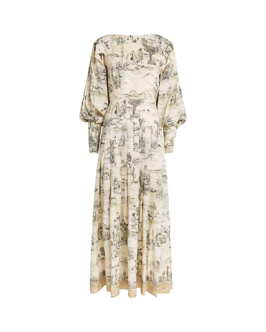 ALÉMAIS Natural Linen-Blend Scout Maxi Dress