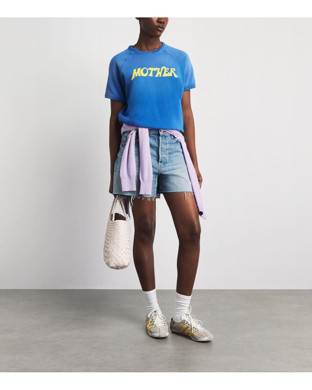 Mother Blue Extra Mile Shorts