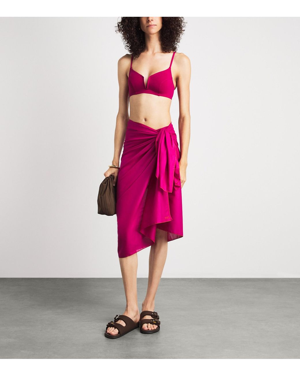 Eres Brown Soirée Paradise Clutch Bag