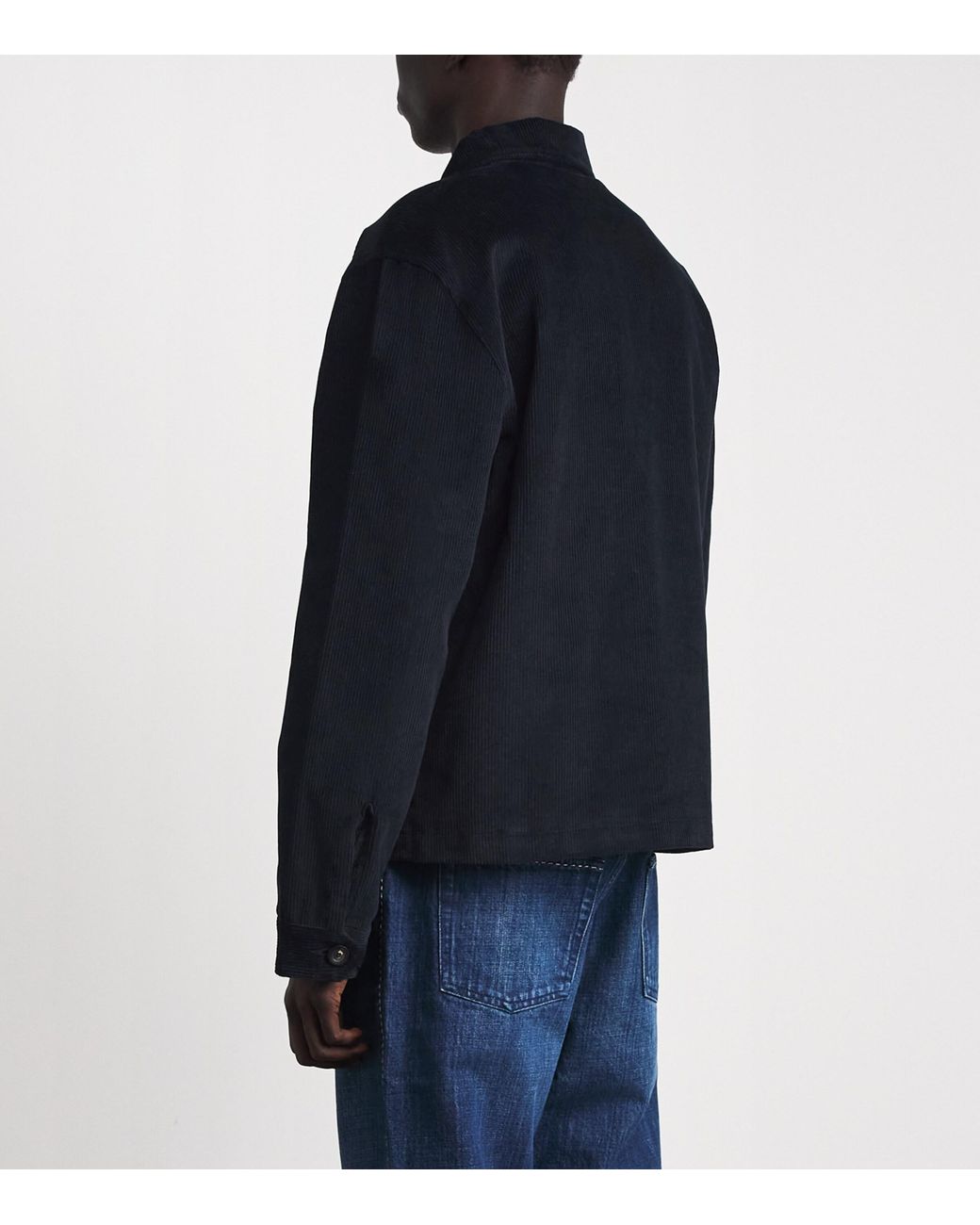 Wales Bonner Blue Corduroy Drew Shacket for men