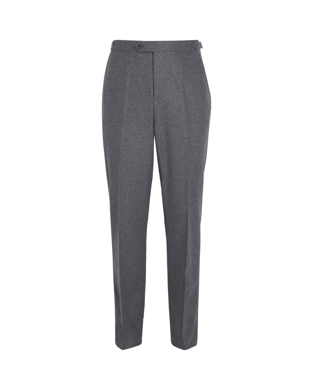 Isaia Gray Wool-Cashmere Tailored Trousers for men