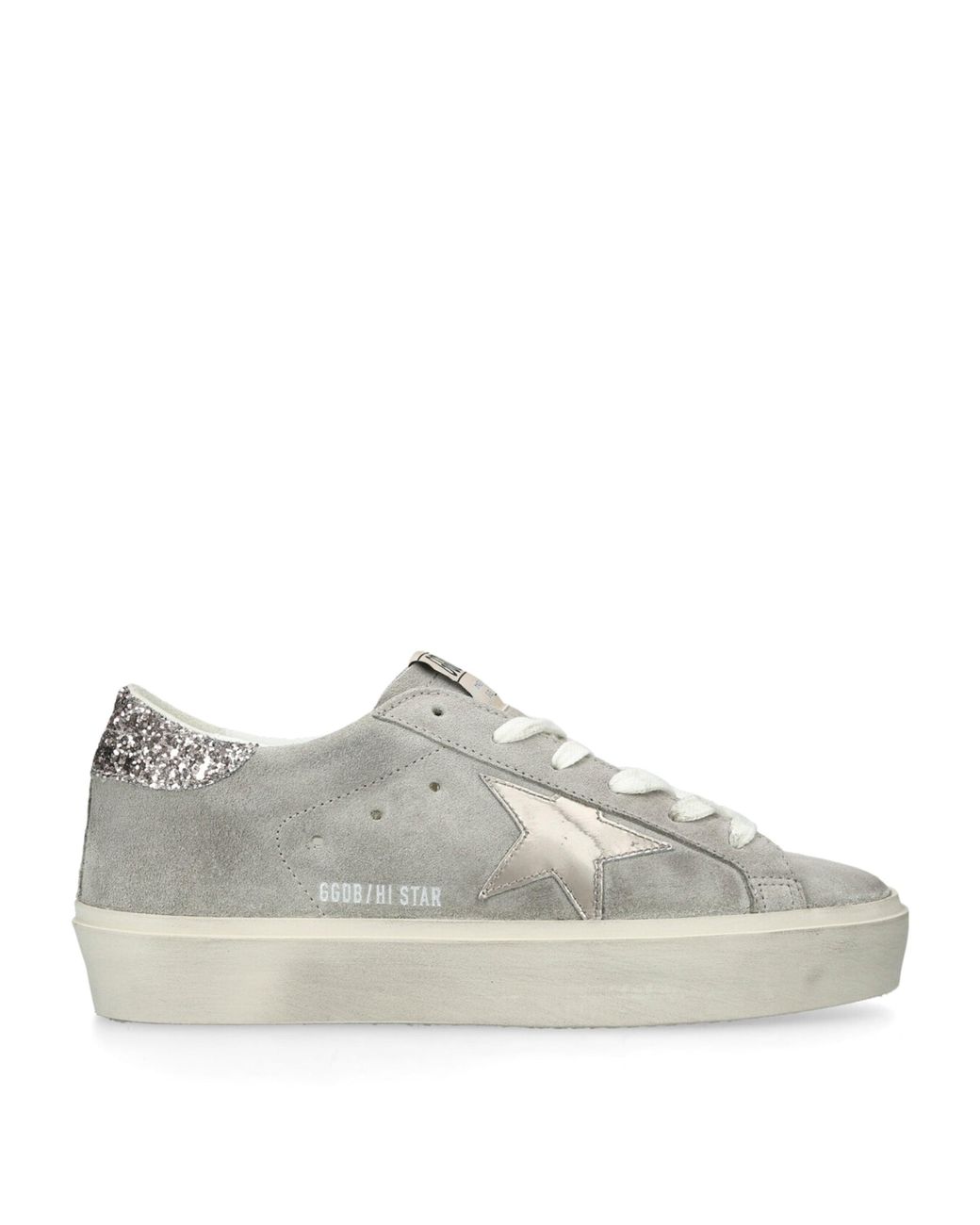 Golden Goose Deluxe Brand Gray Suede Hi Star Sneakers
