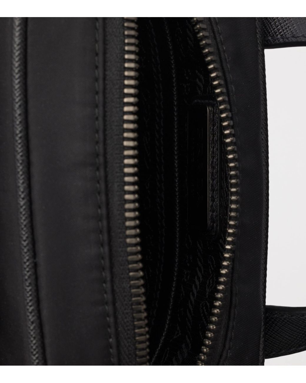 Prada Black Re-Nylon And Saffiano Leather Messenger Bag for men