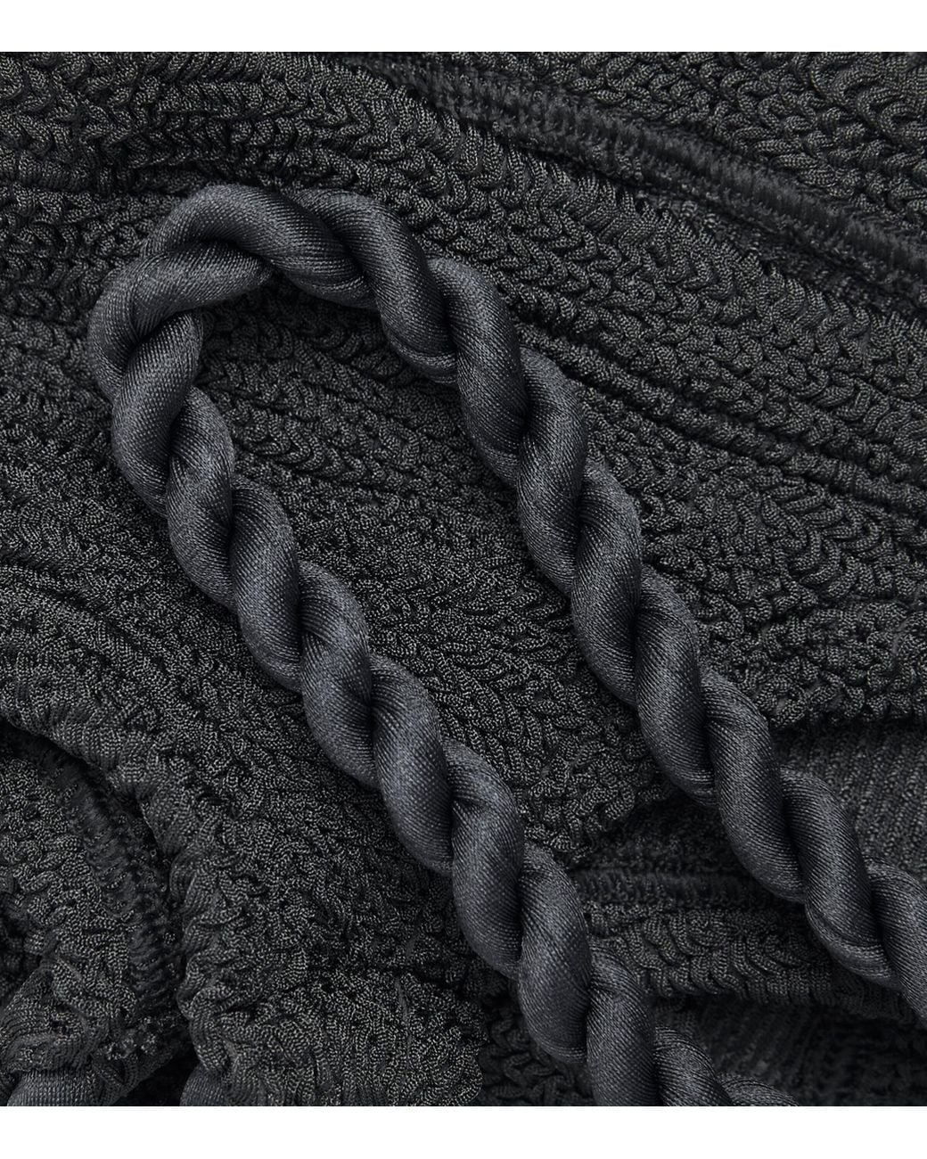 Hunza G Black Twisted-Strap Phoebe Bikini