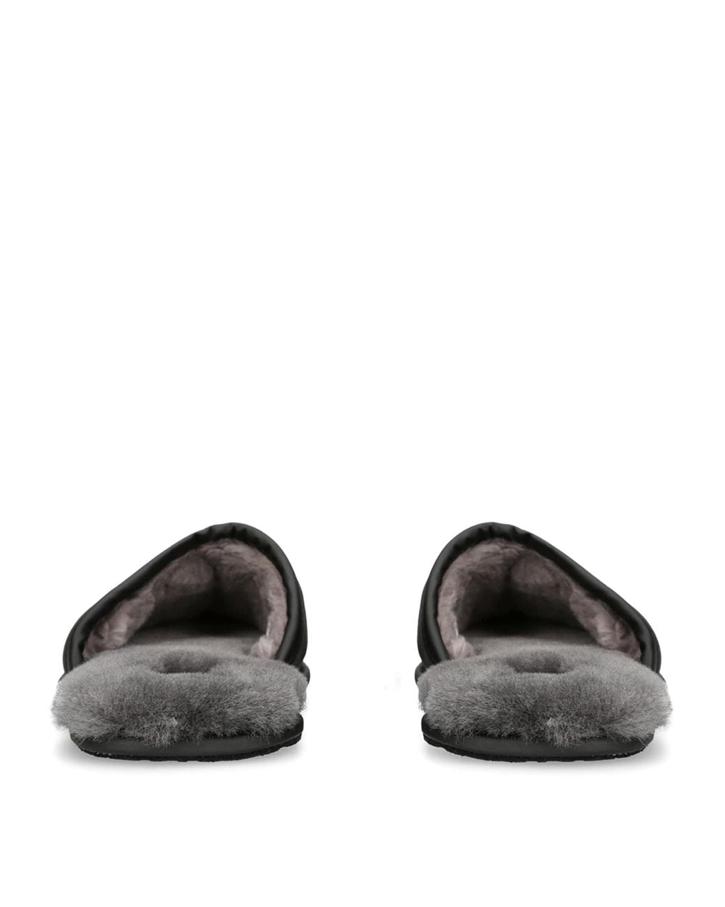 Ugg Black Scuff Grained Leather Slipper for men
