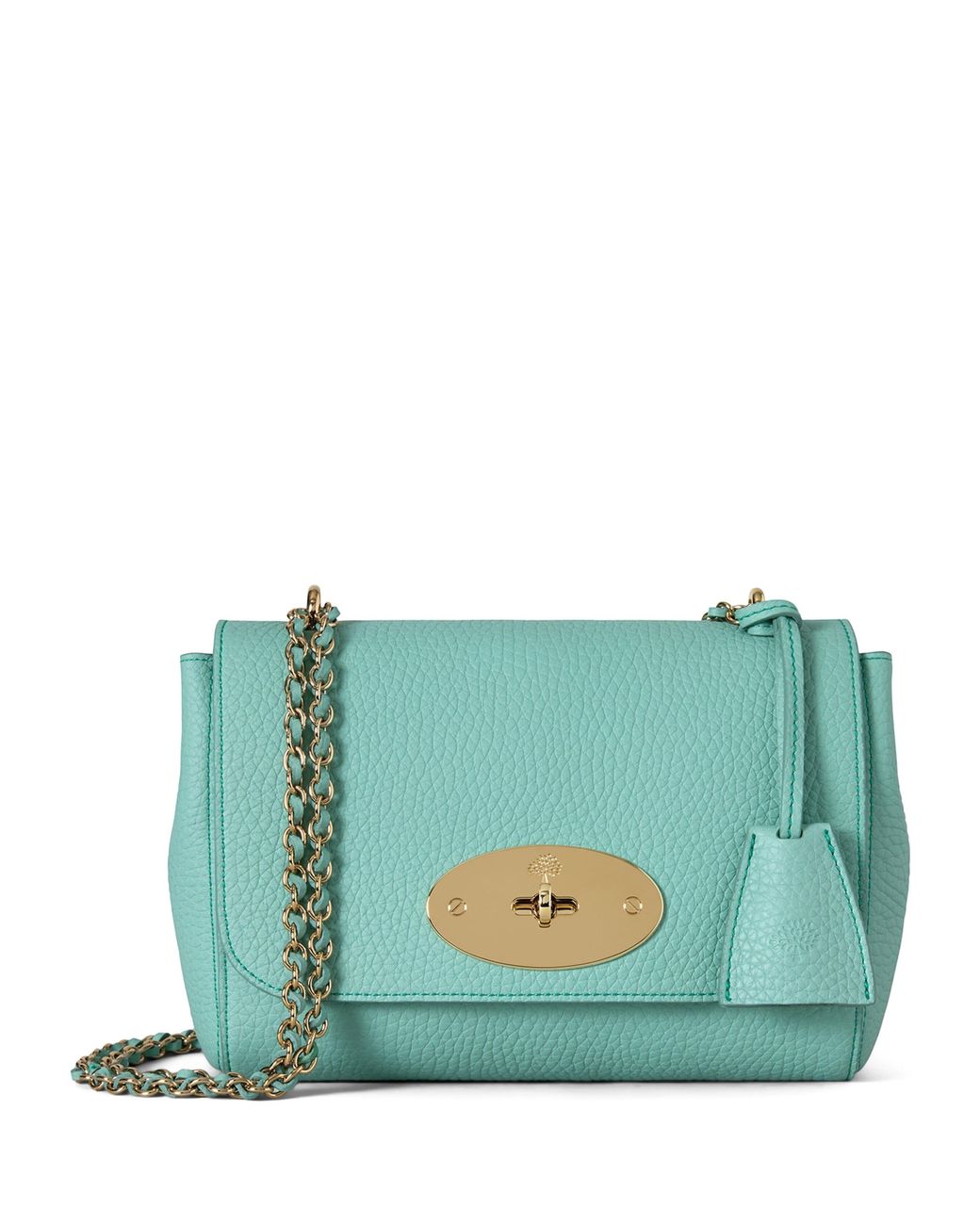 Mulberry Blue Leather Lily Shoulder Bag