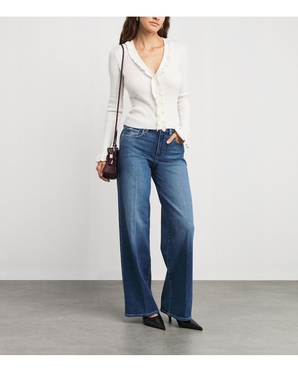 PAIGE Blue Tatum Wide-Leg Jeans