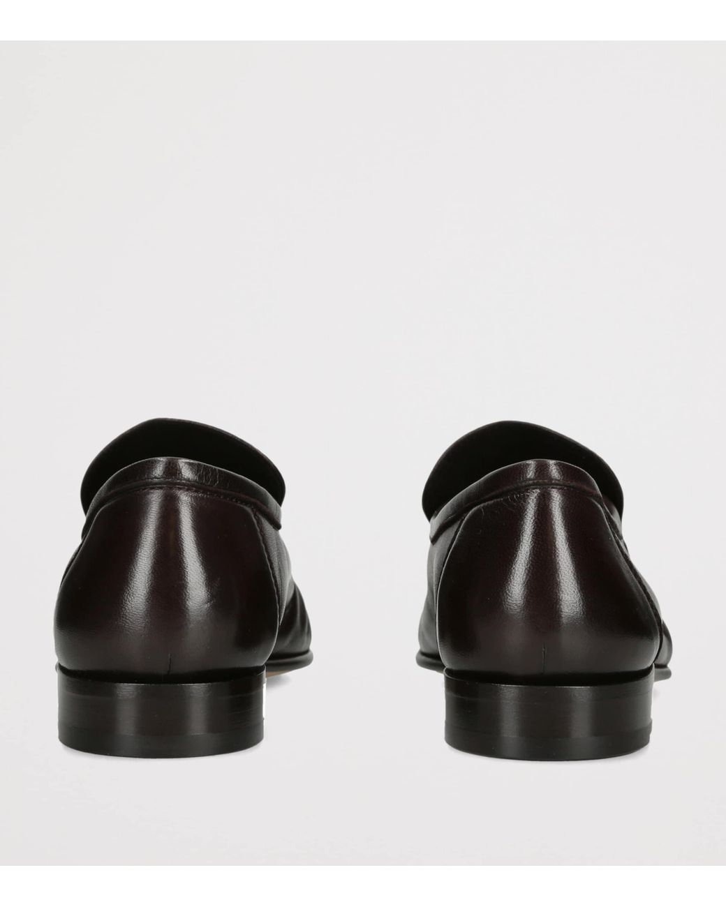 The Row Black Soft Moccasin Two Leather Loafers