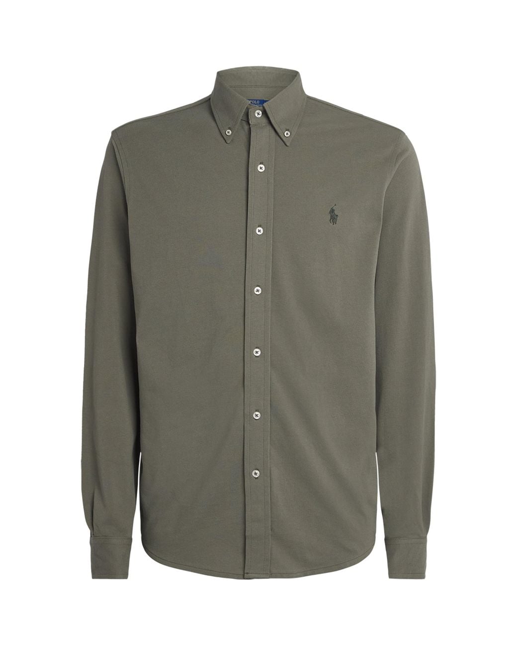 Polo Ralph Lauren Green Cotton Featherweight Mesh Shirt for men