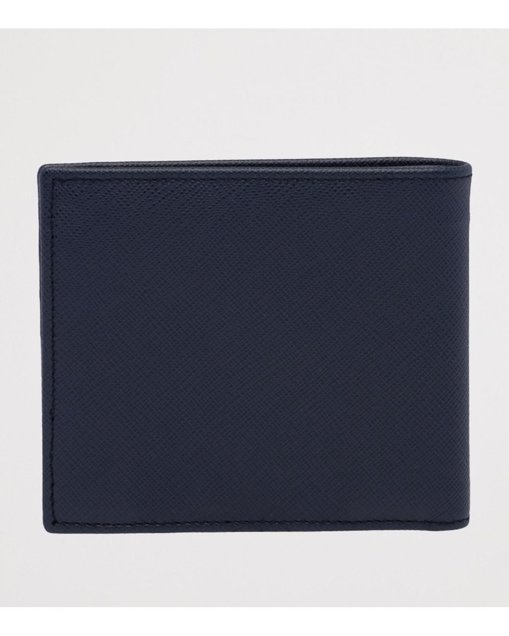 Prada Blue Saffiano Leather Wallet for men