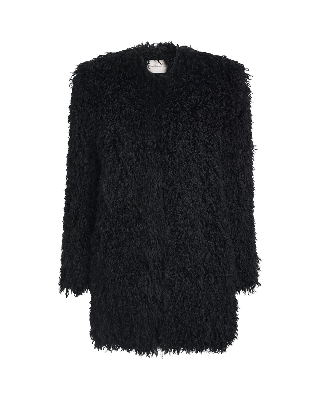 Camilla & Marc Black Faux Fur Renley Short Coat
