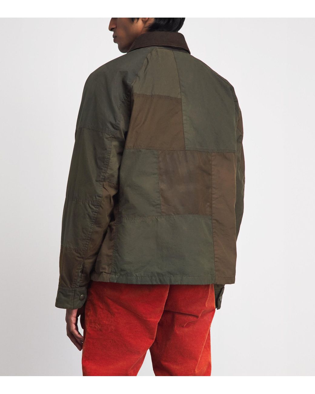Polo Ralph Lauren Green Cotton Patchwork Oilcloth Jacket for men