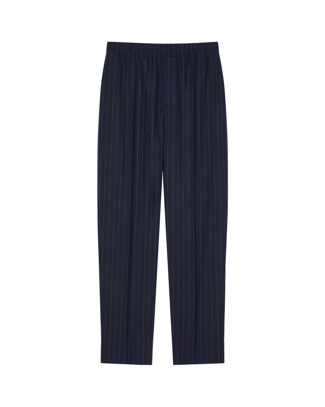Givenchy Blue Wool Stripe Couture Seam Trousers for men