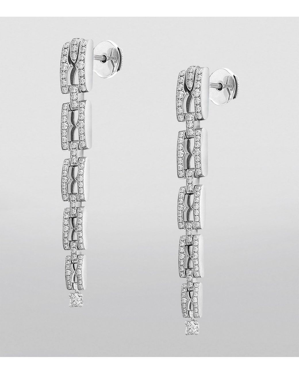 BVLGARI White And Diamond B.Zero1 Earrings