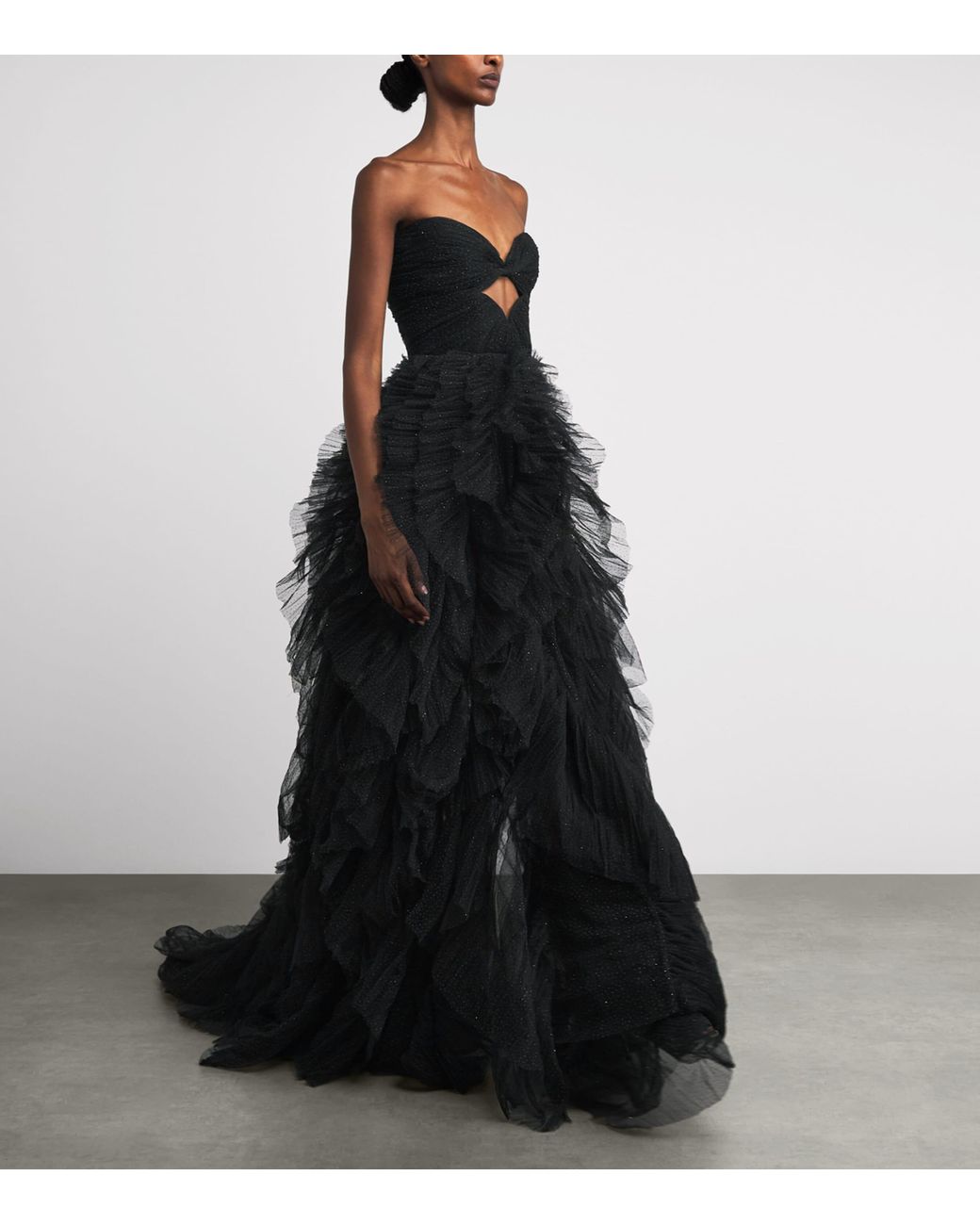 Maria Lucia Hohan Black Tulle Coleen Gown
