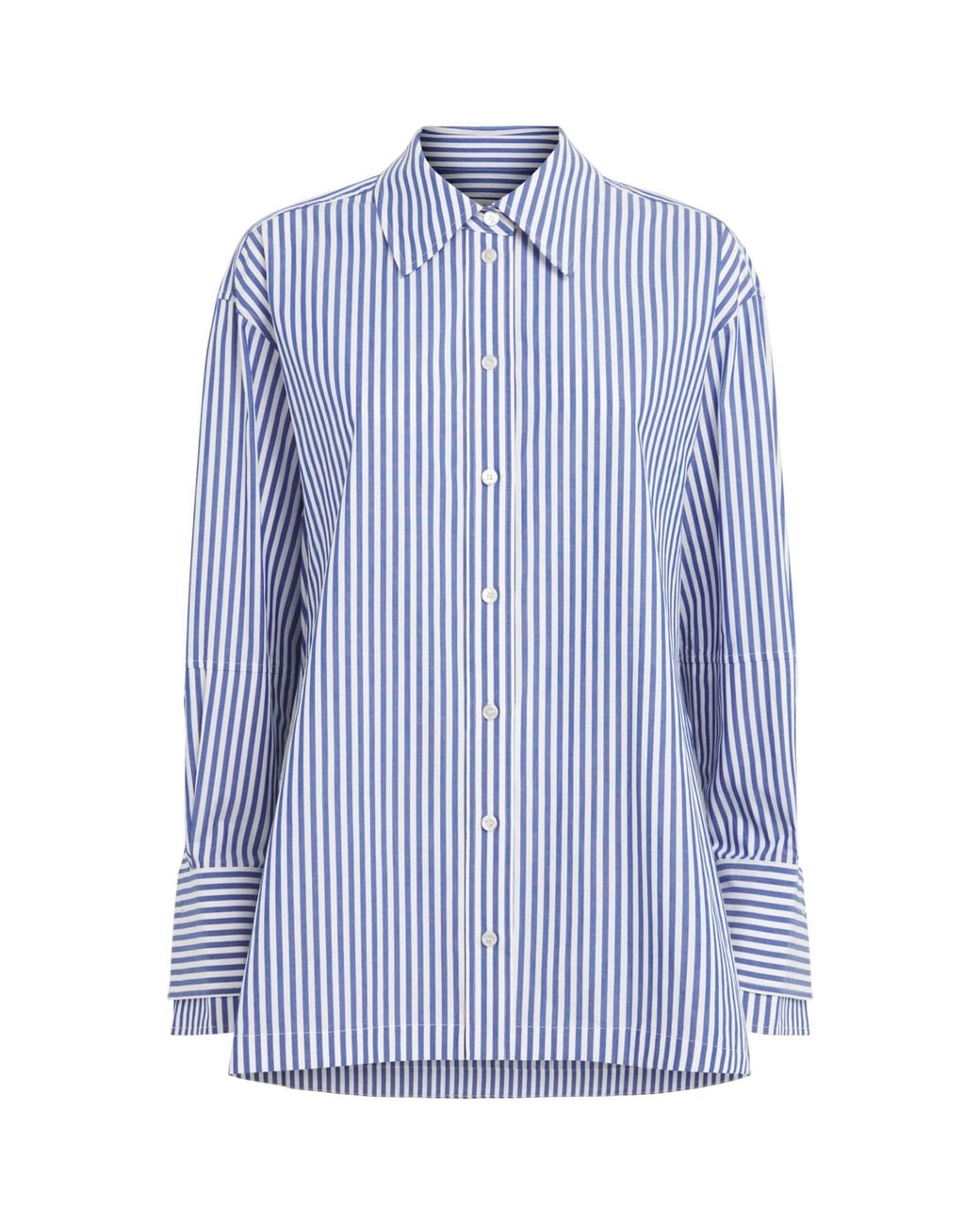 Joseph Blue Cotton Stripe Theia Shirt