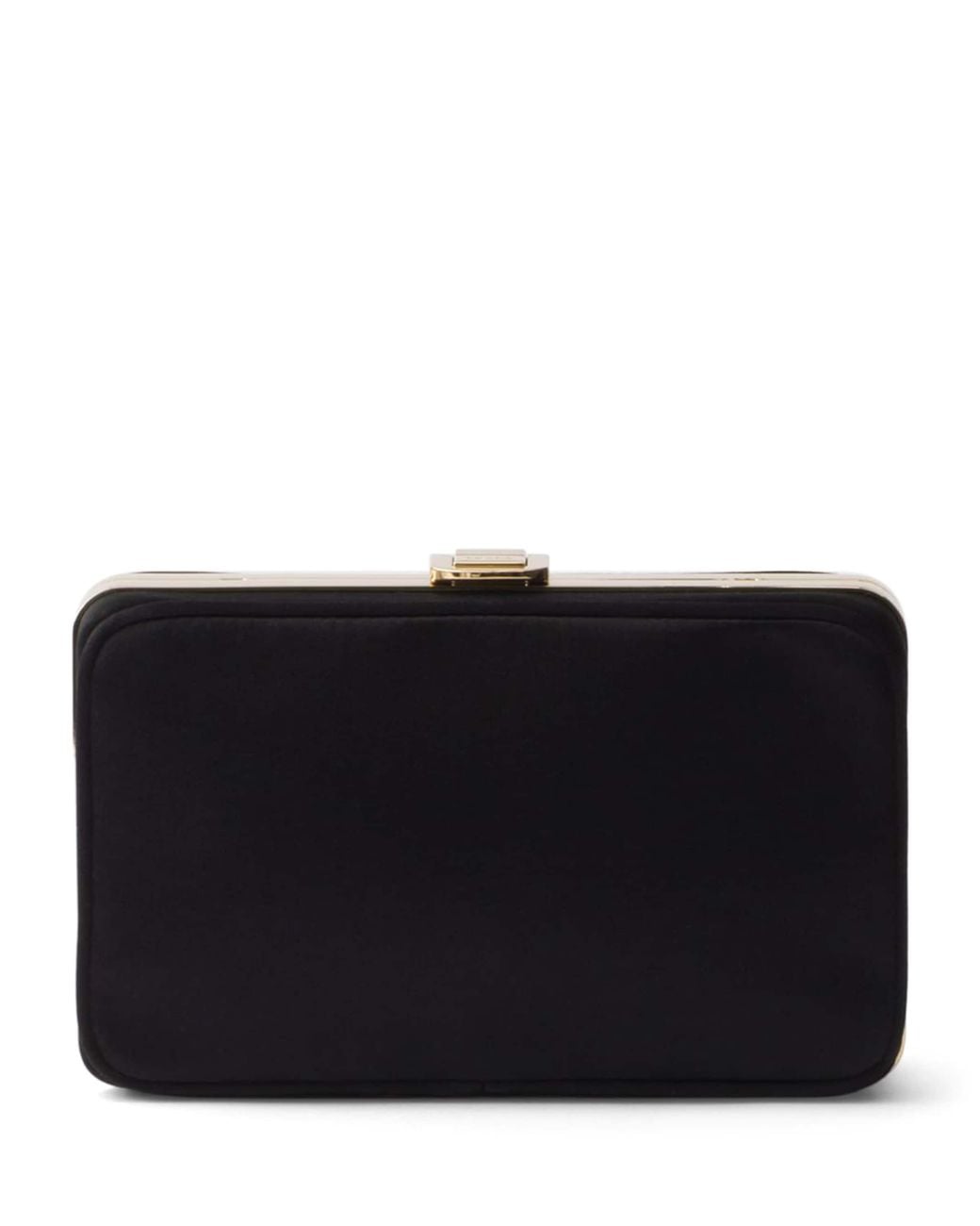 Prada Black Mini Satin Clutch