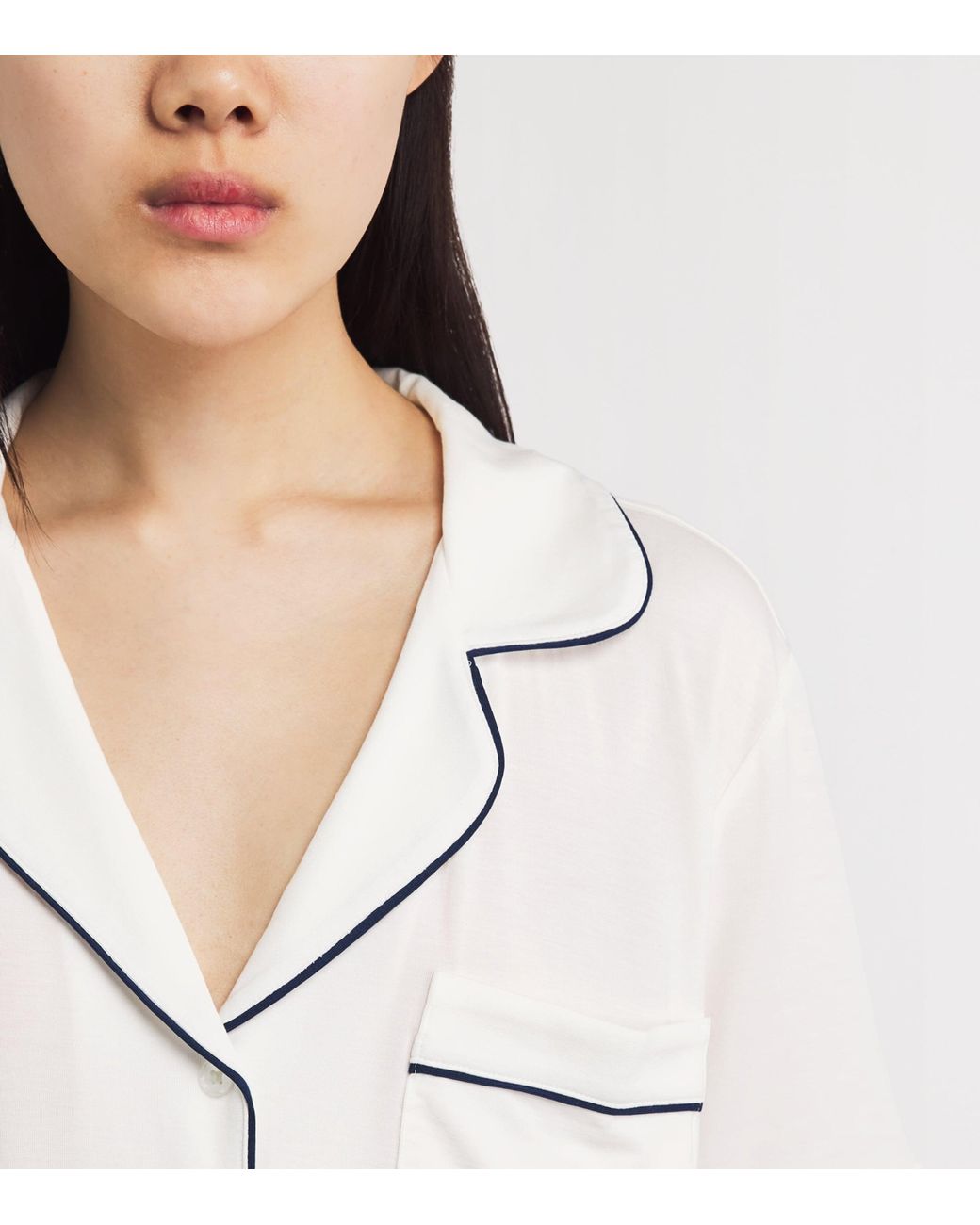 Eberjey White Short-Sleeve Gisele Pyjama Set