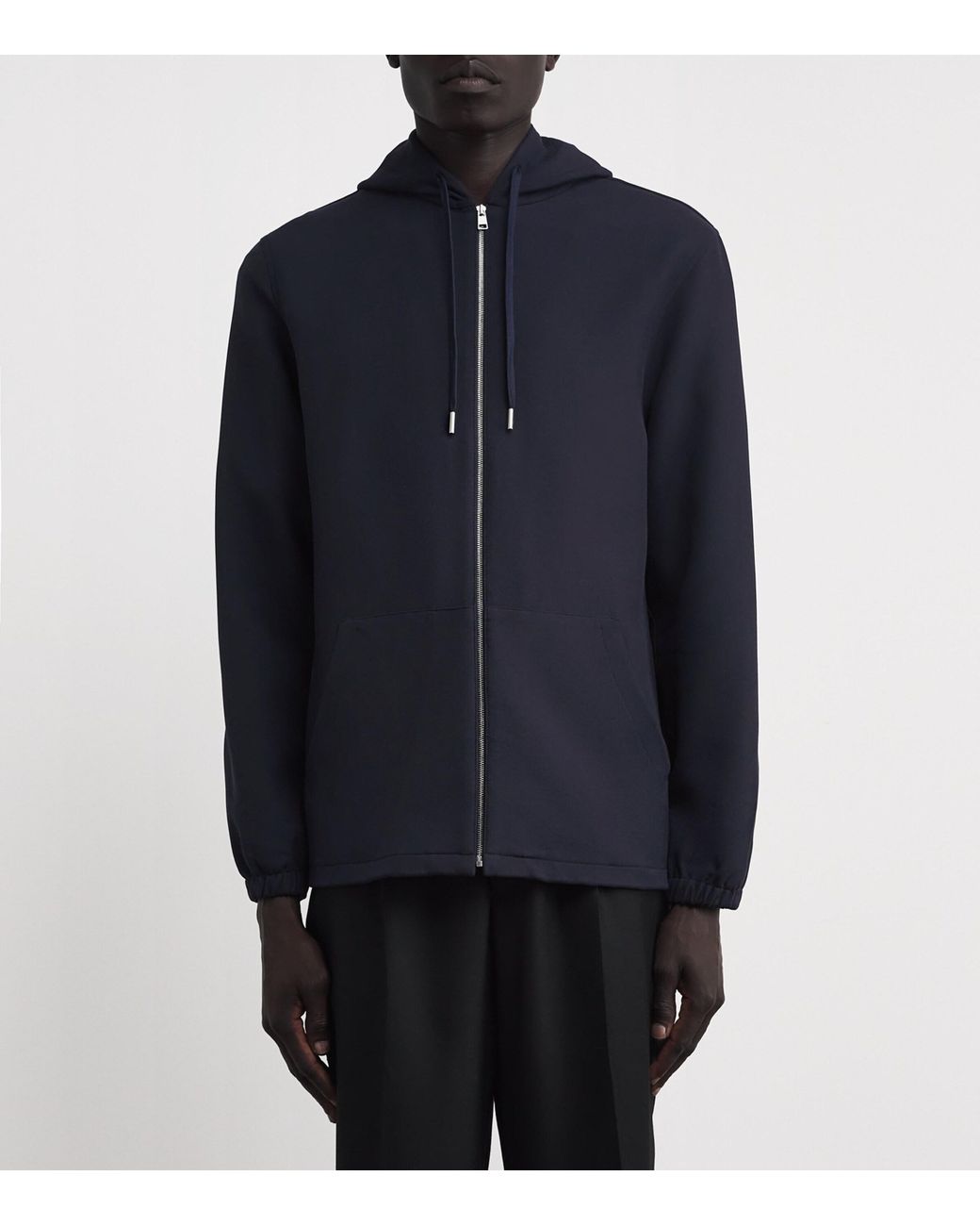 Sandro Blue Zip-Up Hoodie for men