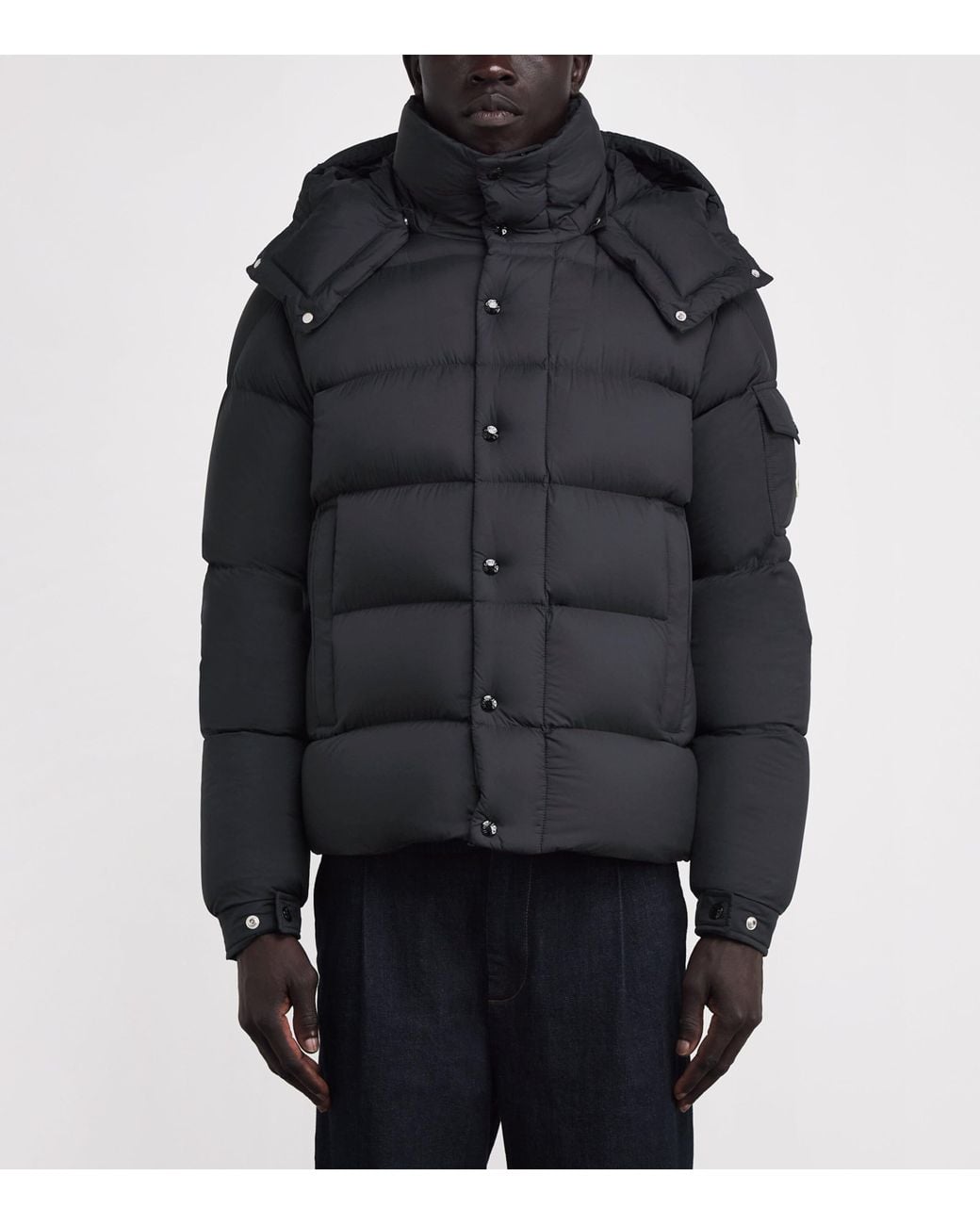 Moncler Black Down Maya 70 Puffer Jacket for men