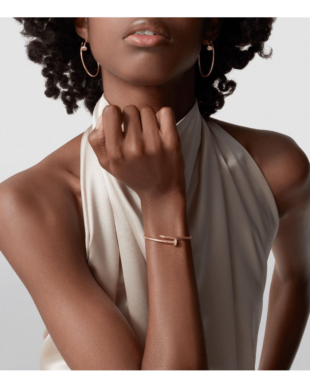Cartier Metallic Small And Diamond Juste Un Clou Bracelet