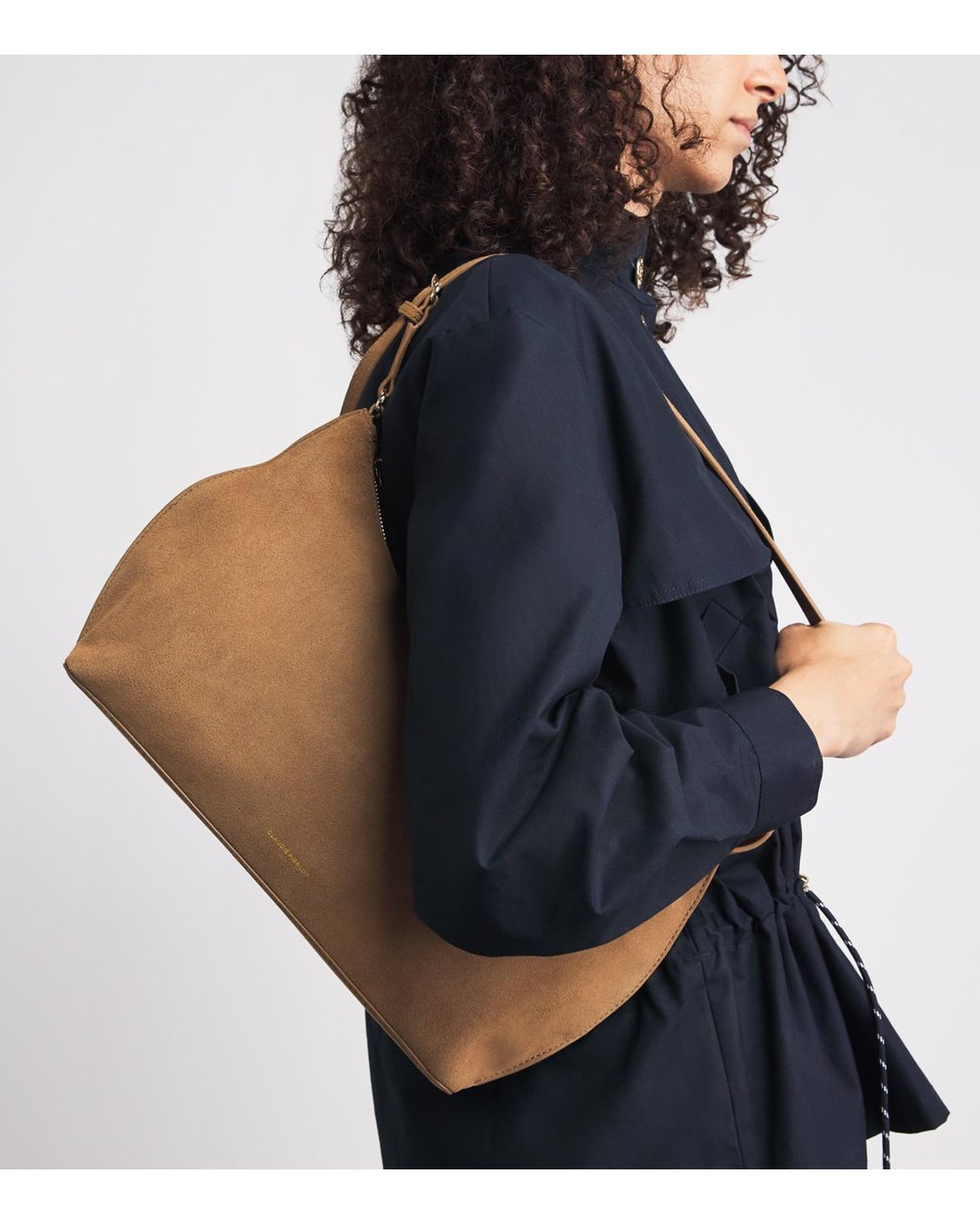 Claudie Pierlot Brown Suede Shoulder Bag