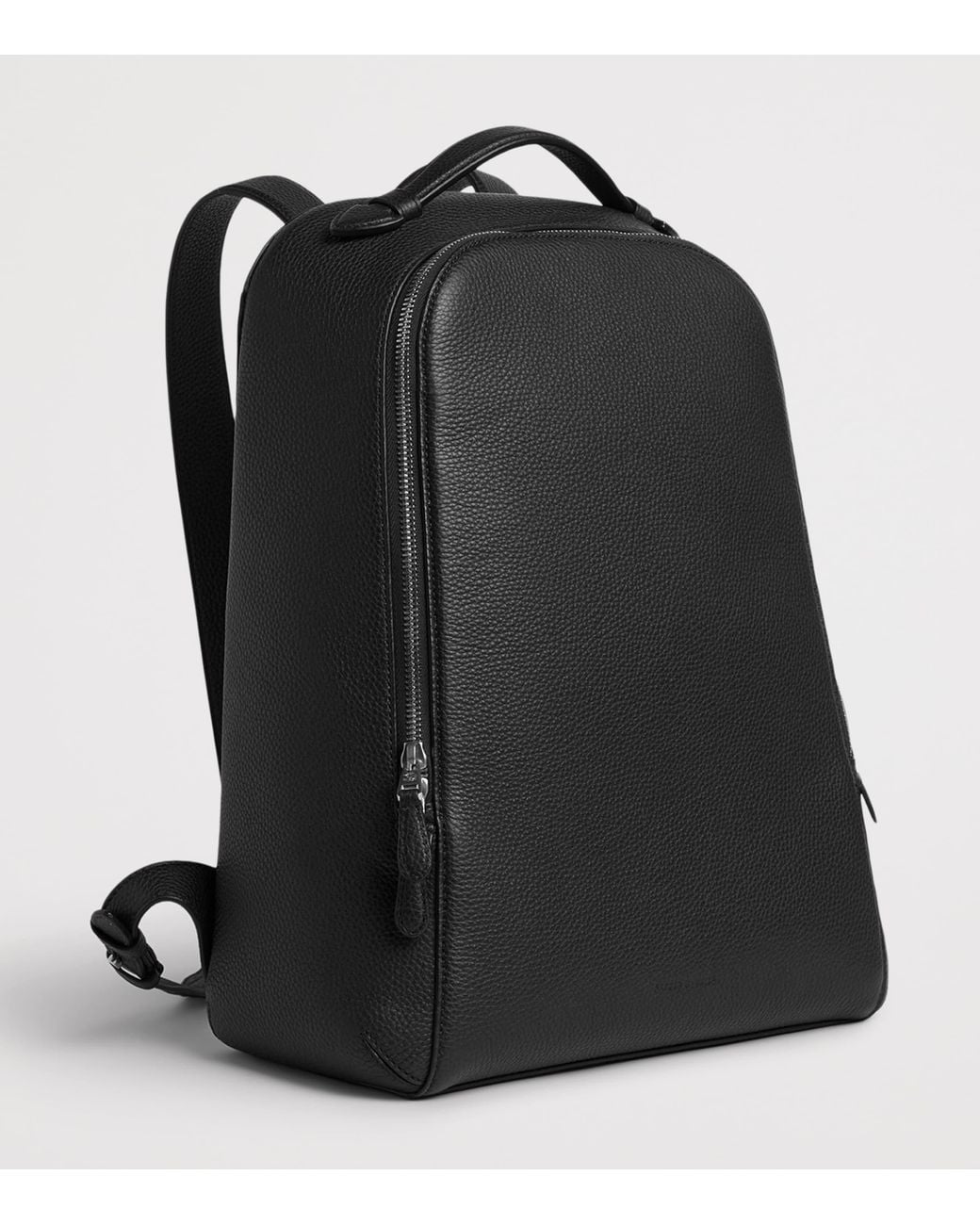 Dunhill Black Leather Bourdon 32 Backpack for men
