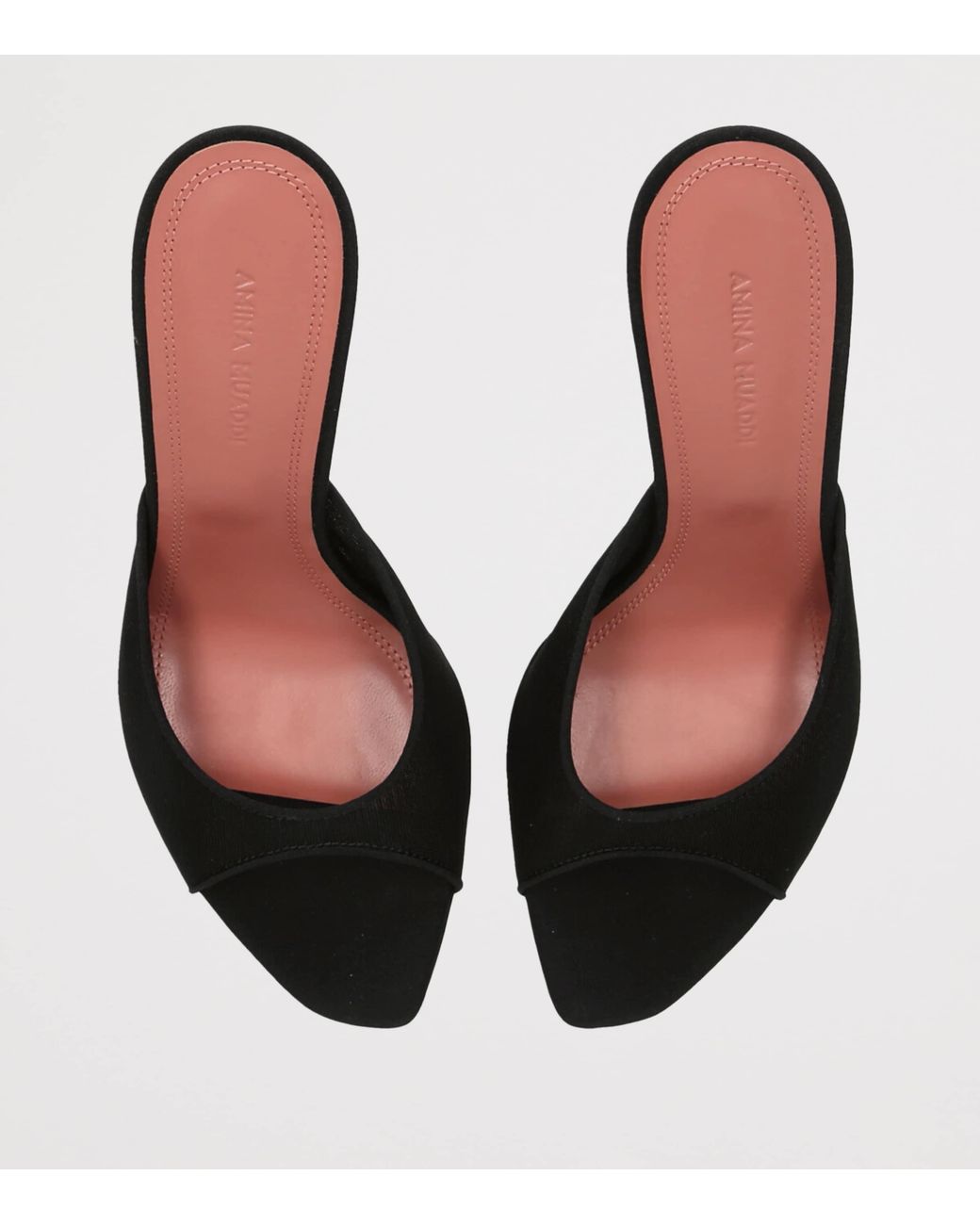 AMINA MUADDI Black Mesh Alexa Mules 95
