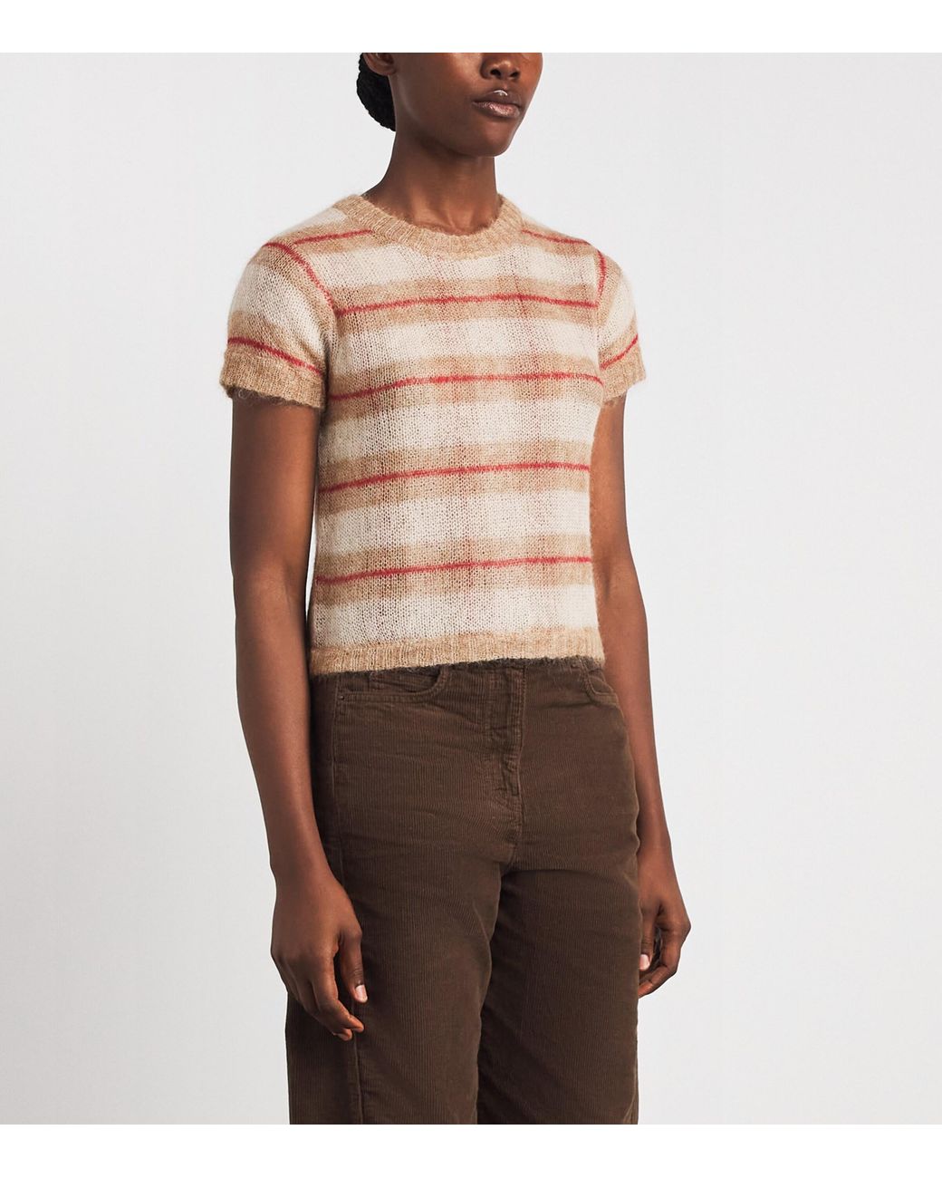 ME+EM Pink Knitted Check Baby T-Shirt