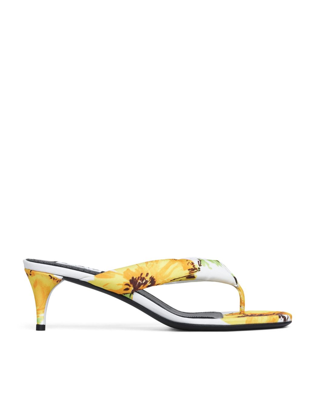 Alaïa Natural Floral Thong Mules 55