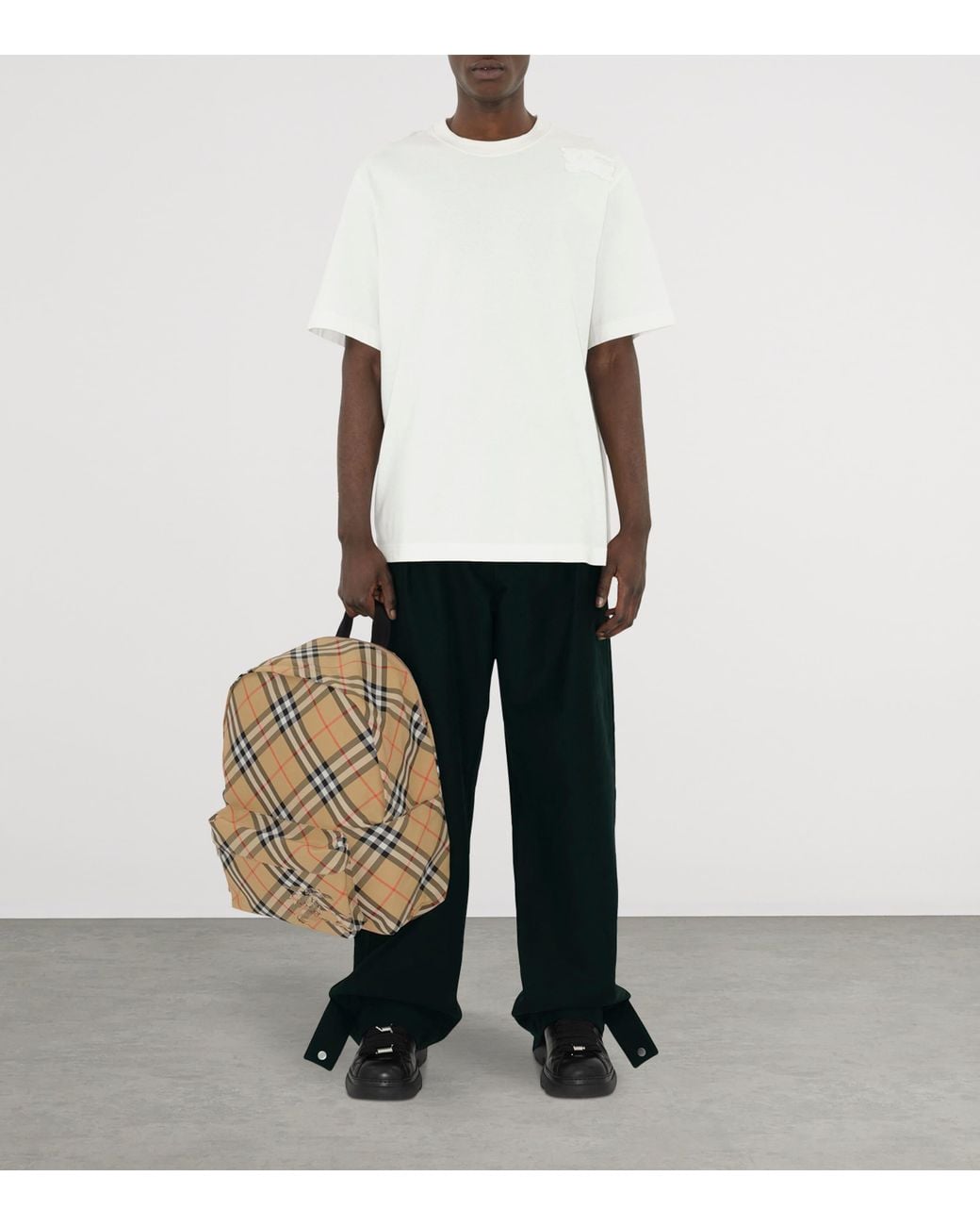 Burberry Brown Check Backpack for men