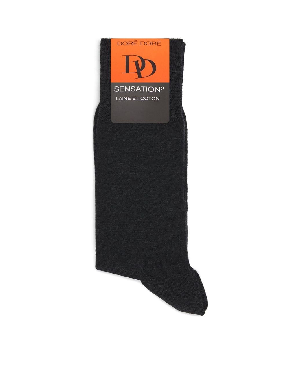 Doré Doré Black Merino-Blend Socks for men