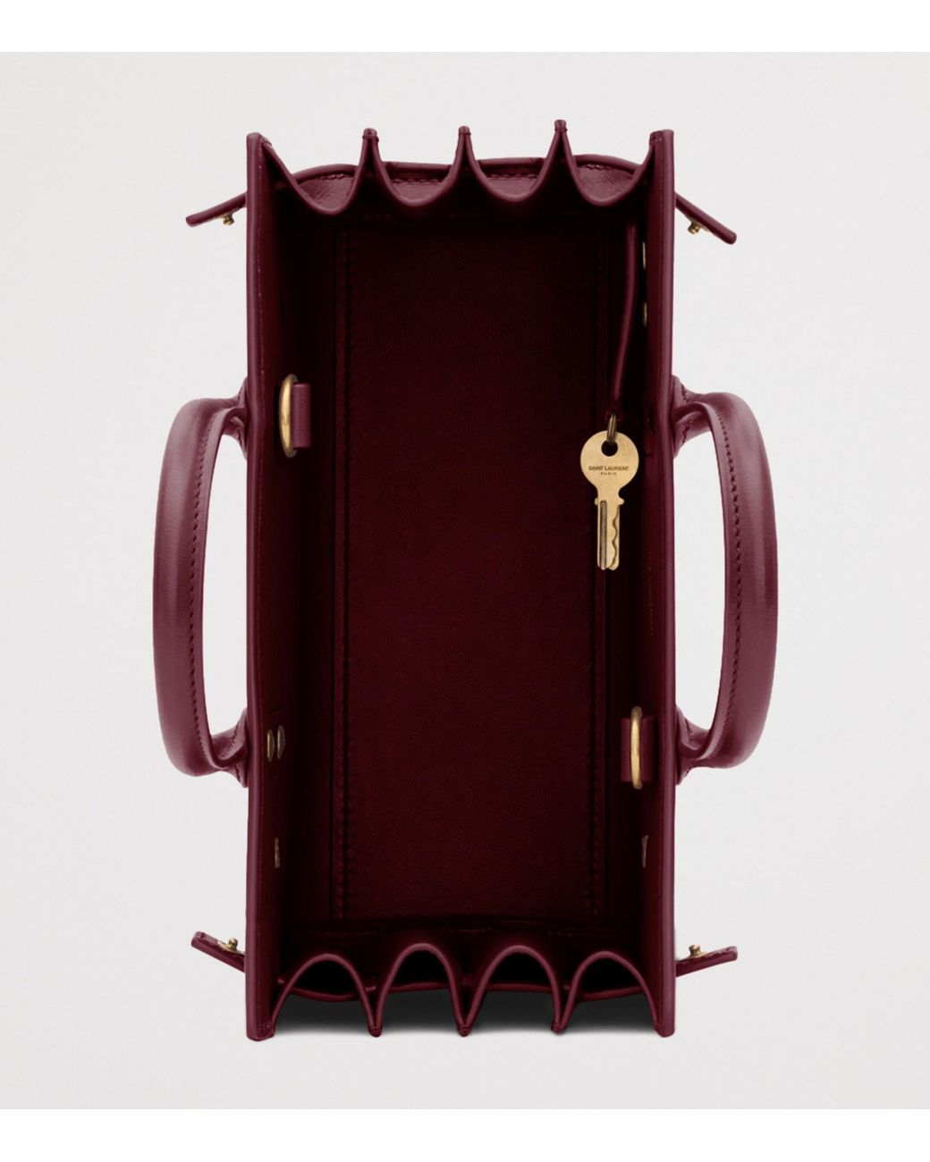 Saint Laurent Purple Nano Sac De Jour Tote Bag