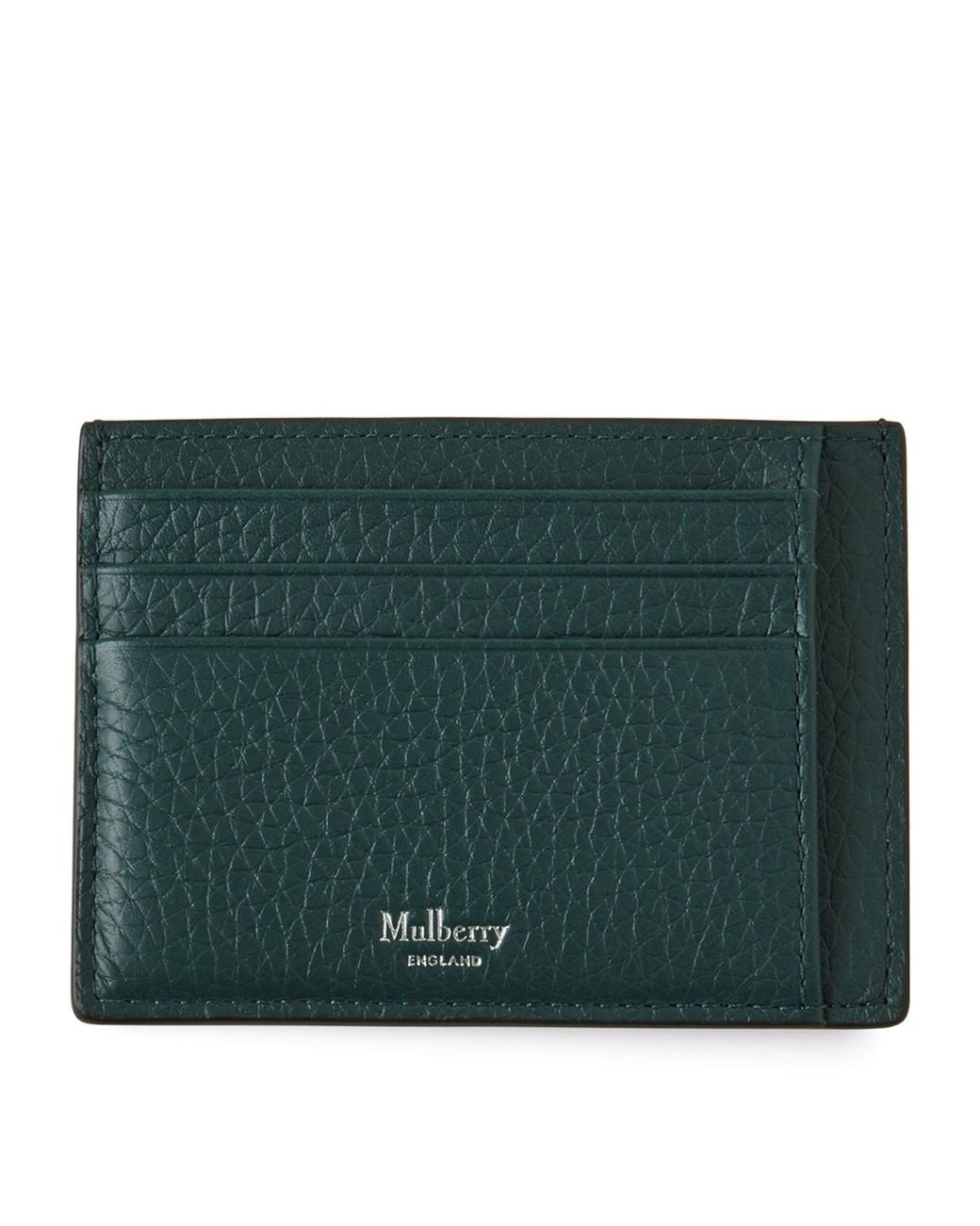Mulberry Green Grained Leather Card Holder