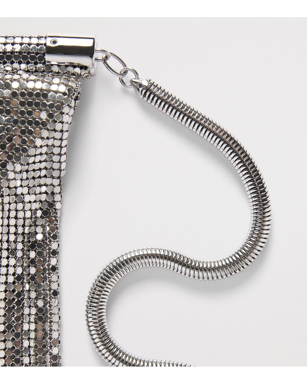 Rabanne Gray Chainmail Shoulder Bag