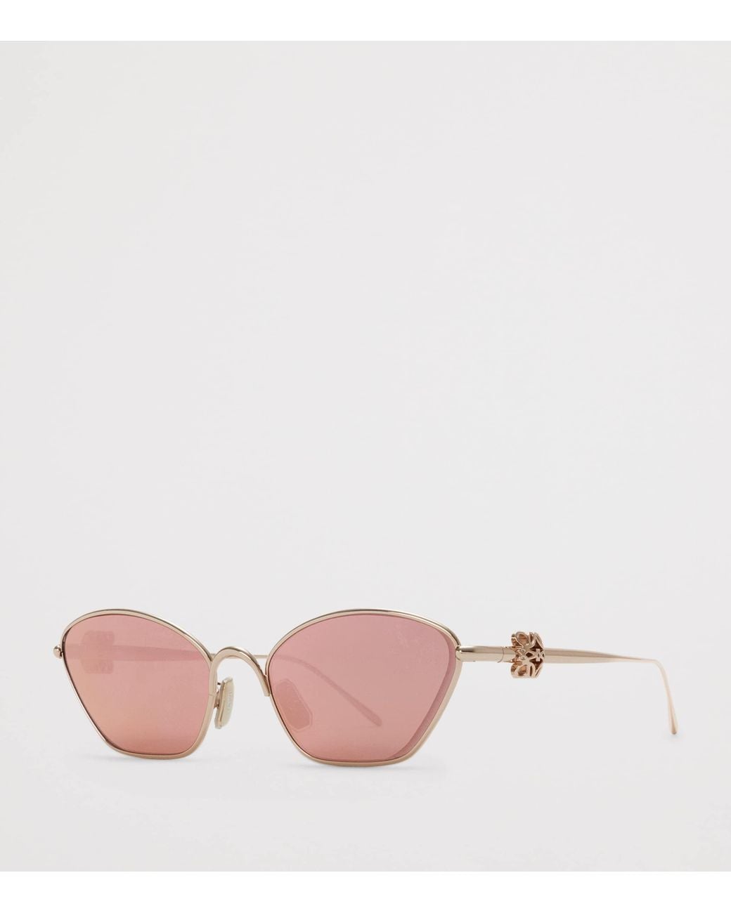 Loewe Pink Anagram Hexagonal Sunglasses
