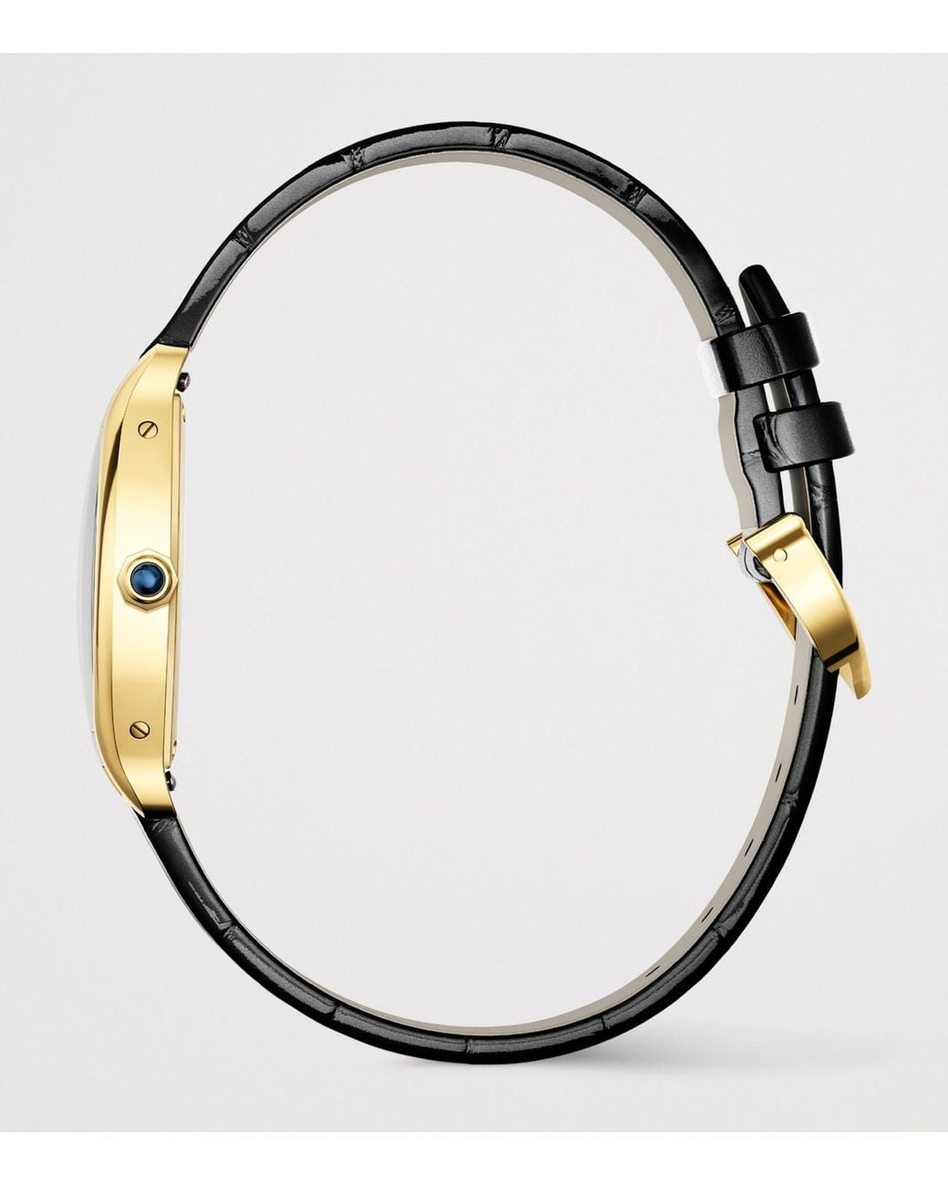 Cartier Metallic And Diamond Tortue Watch