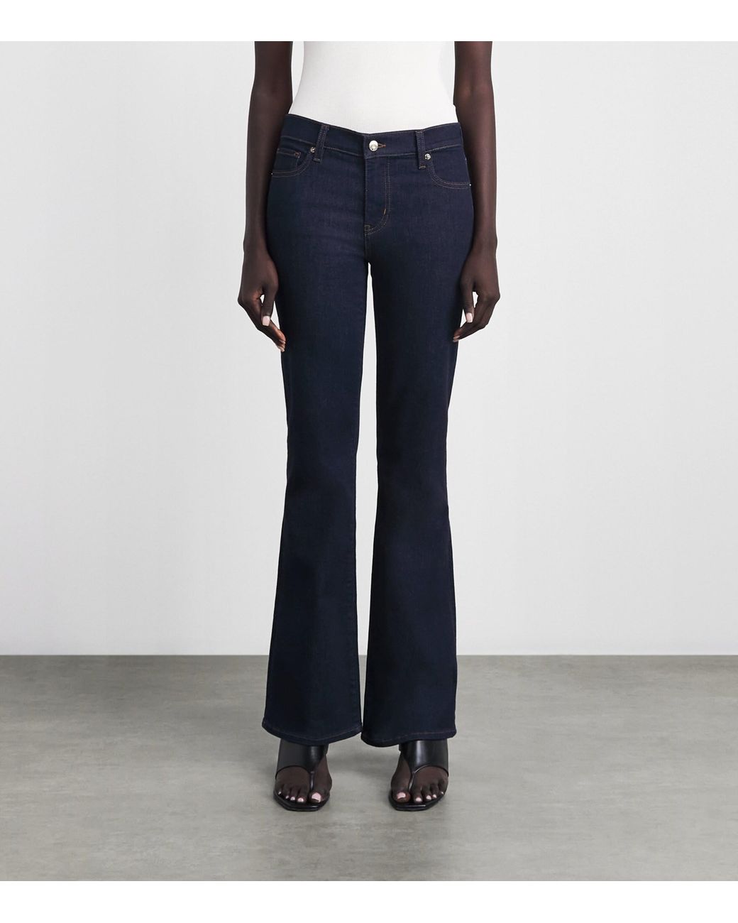 FRAME Blue The Rodeo Low-Rise Bootcut Jeans