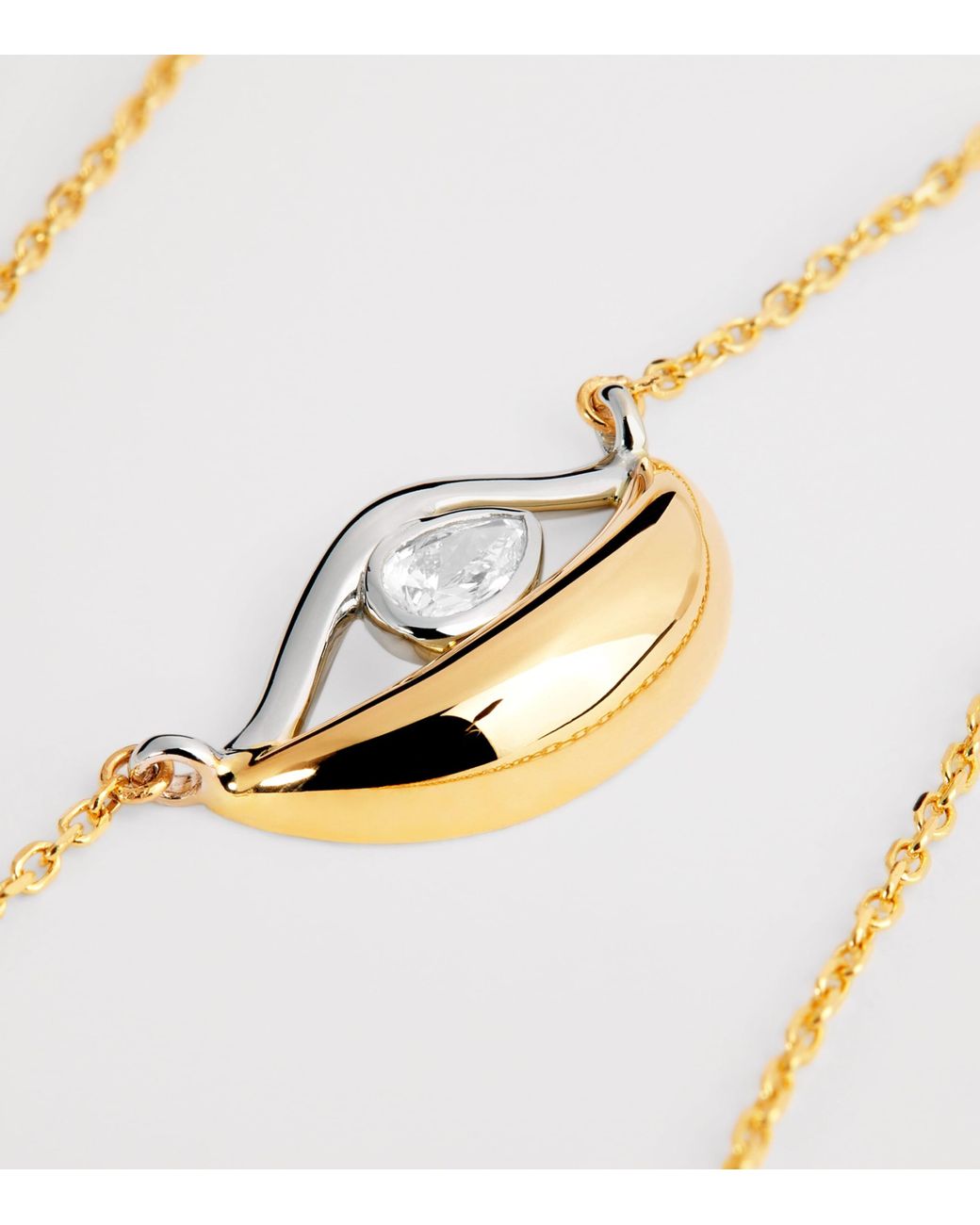 L'Atelier Nawbar Metallic Mixed And Diamond Salvatore Lot N*93 Necklace