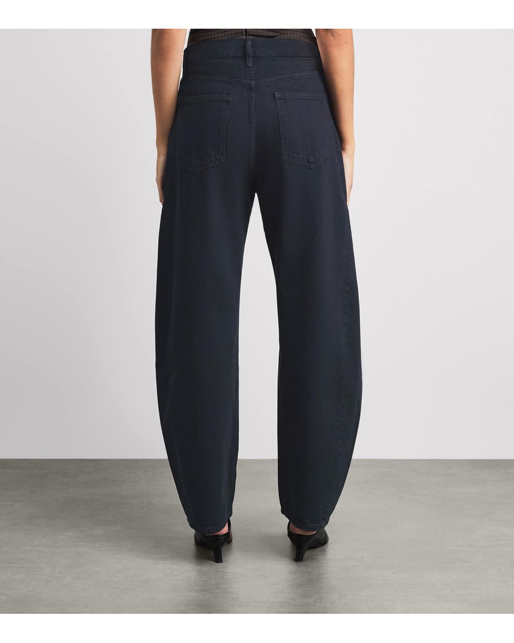 Agolde Blue Luna Pierced Tapered Jeans