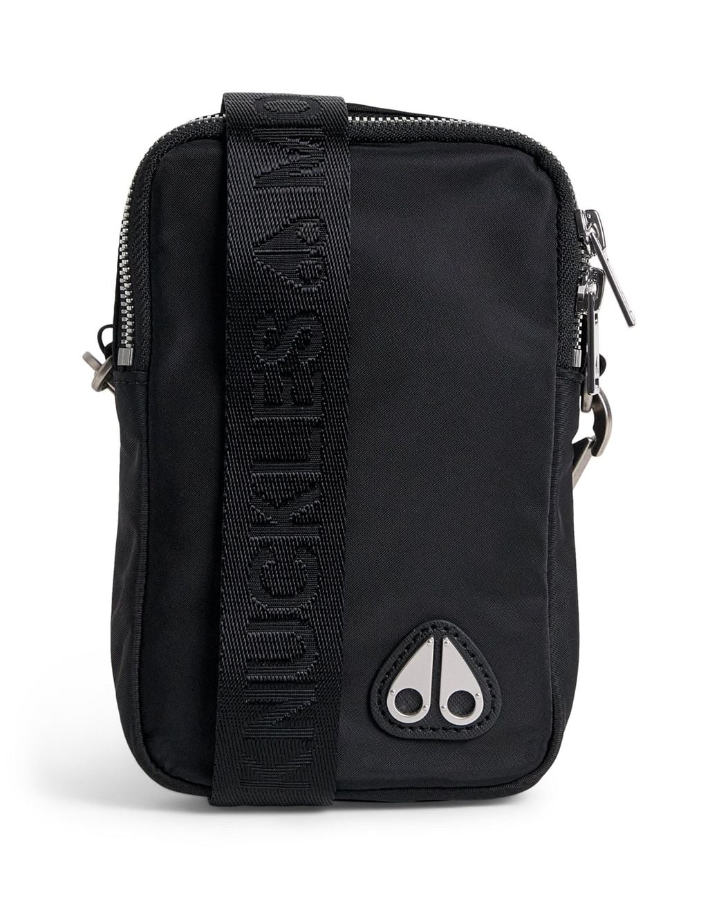 Moose Knuckles Black Dial Cross-Body Bag for men